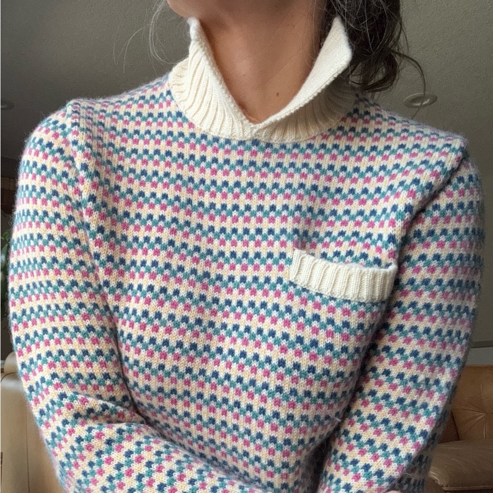 L.L. Bean Multicolor Patterned Sweater